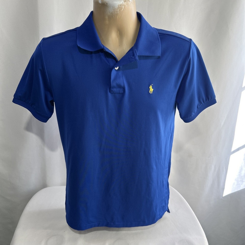 Polo Ralph Lauren Performance Polo Shirt Youth Sz Large 14-16 Blue