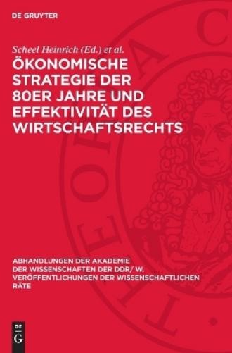 Ökonomische Strategie Der 80er Jahre Und Effektivität Des Wirtschafts (Hardback)