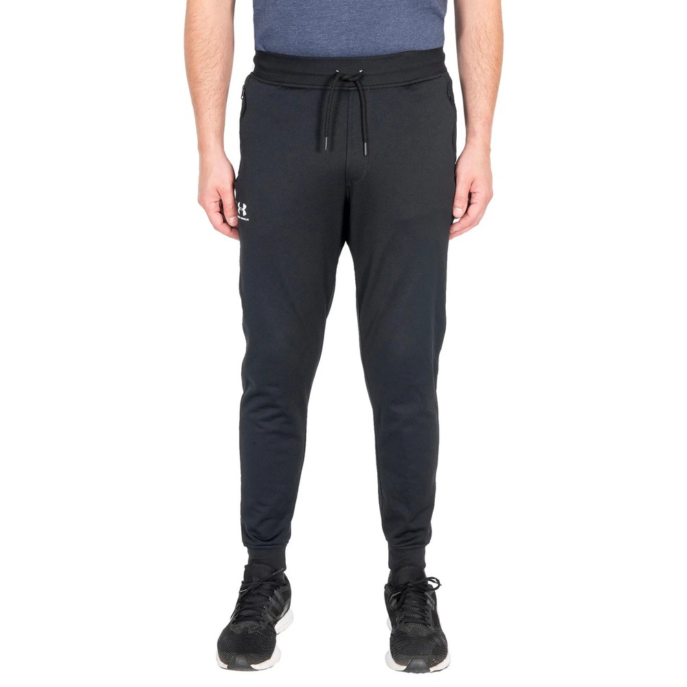 Under Armour Men's Loose Fit Sport Style Tricot Jogger Pants, Black, Size L