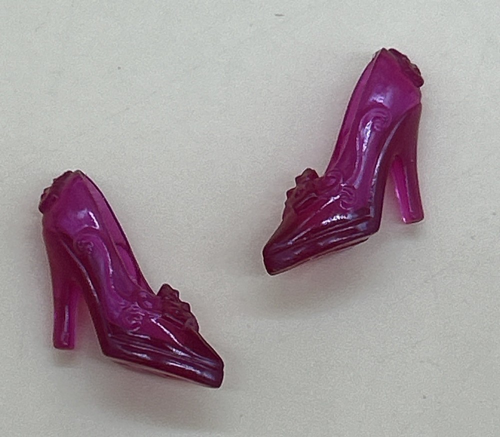 Barbie Disney Princess Sleeping Beauty Doll Shoes Pink Fuchsia High Heels