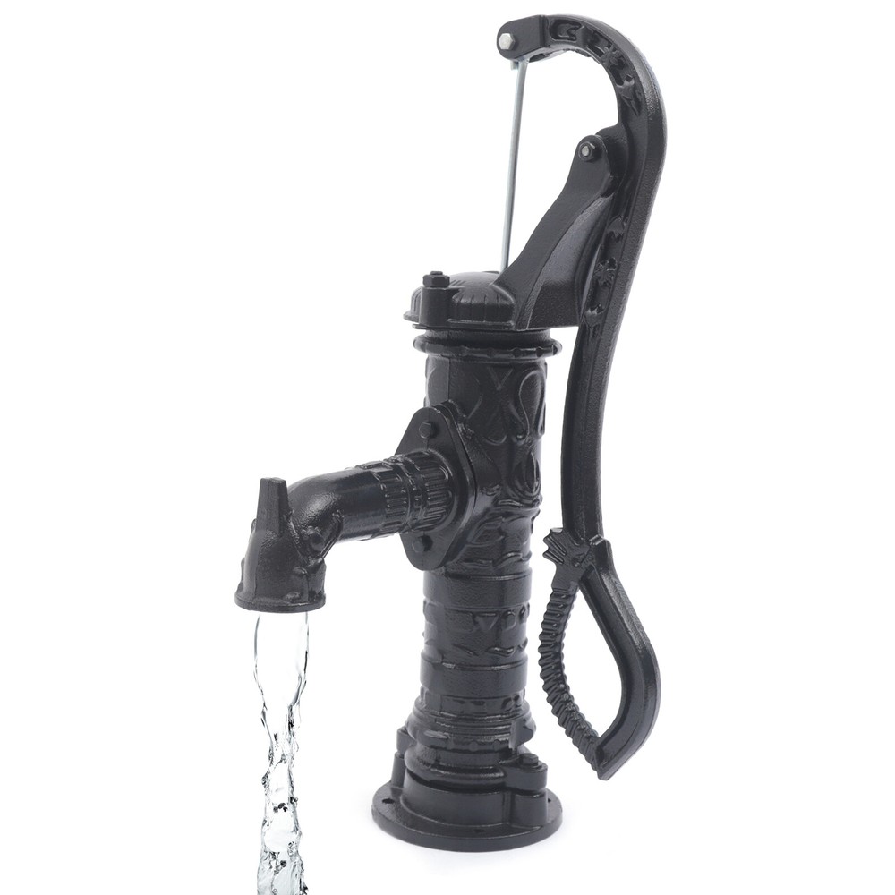 Hand Pump Cast Iron well water Pitcher Press Suction Yard Ponds Garden Kit Home