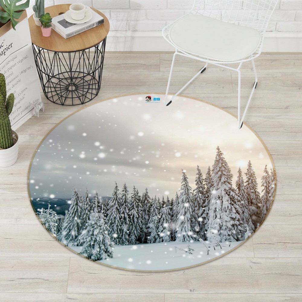 3D Beautiful Snowflakes NAO4326 Game Rug Mat Elegant Photo Carpet Mat Fay