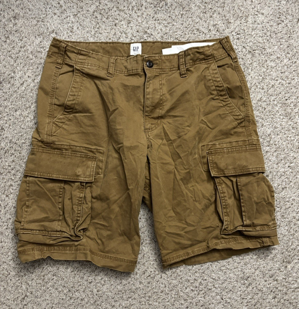 GAP Shorts Mens Size 34 Palomino Brown Cargo Shorts Rugged 11