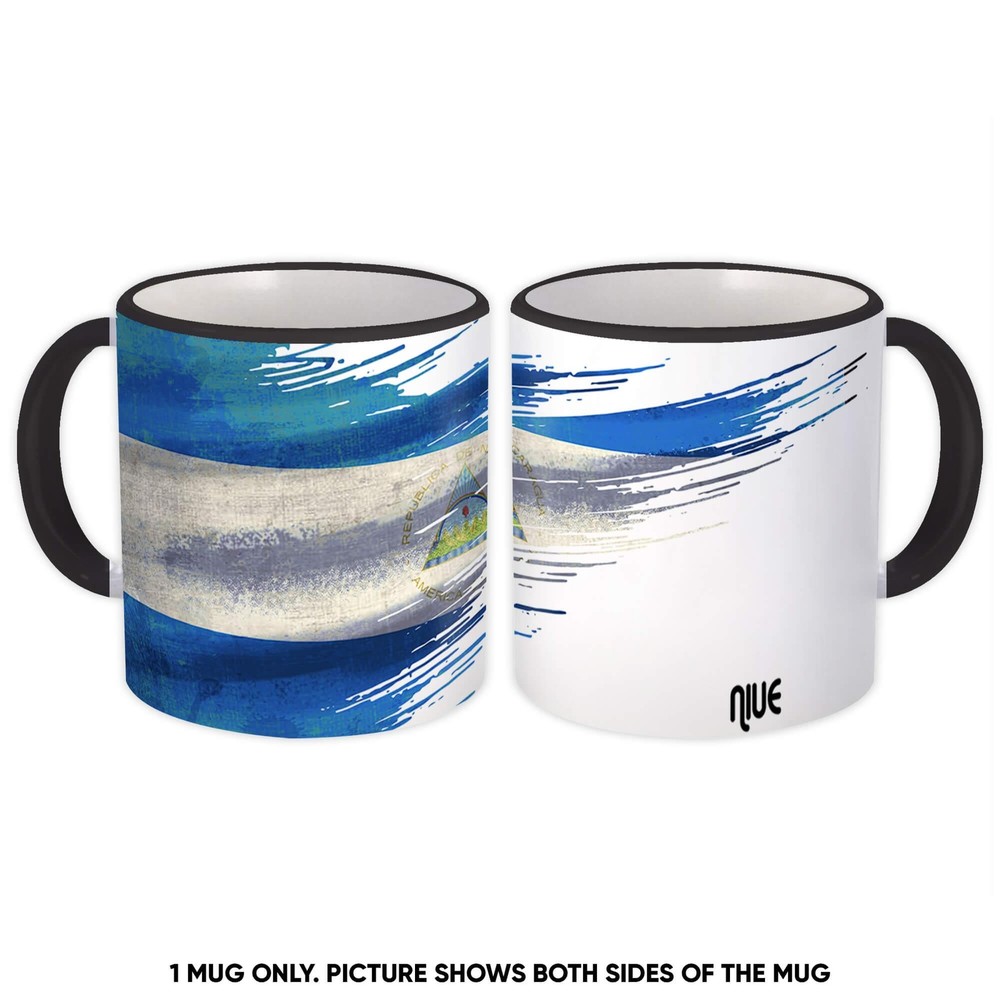 Gift Mug : Niue Flag Modern Country Expat