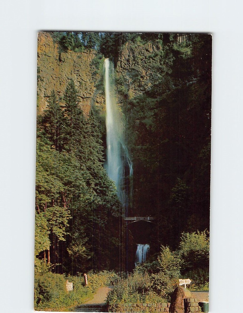 Postcard Multnomah Falls Oregon USA
