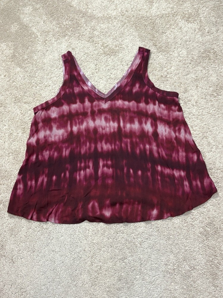Torrid Womens Shirt Size 0 NEW Multicolor Tie Dye Lightweight Casual Comfort