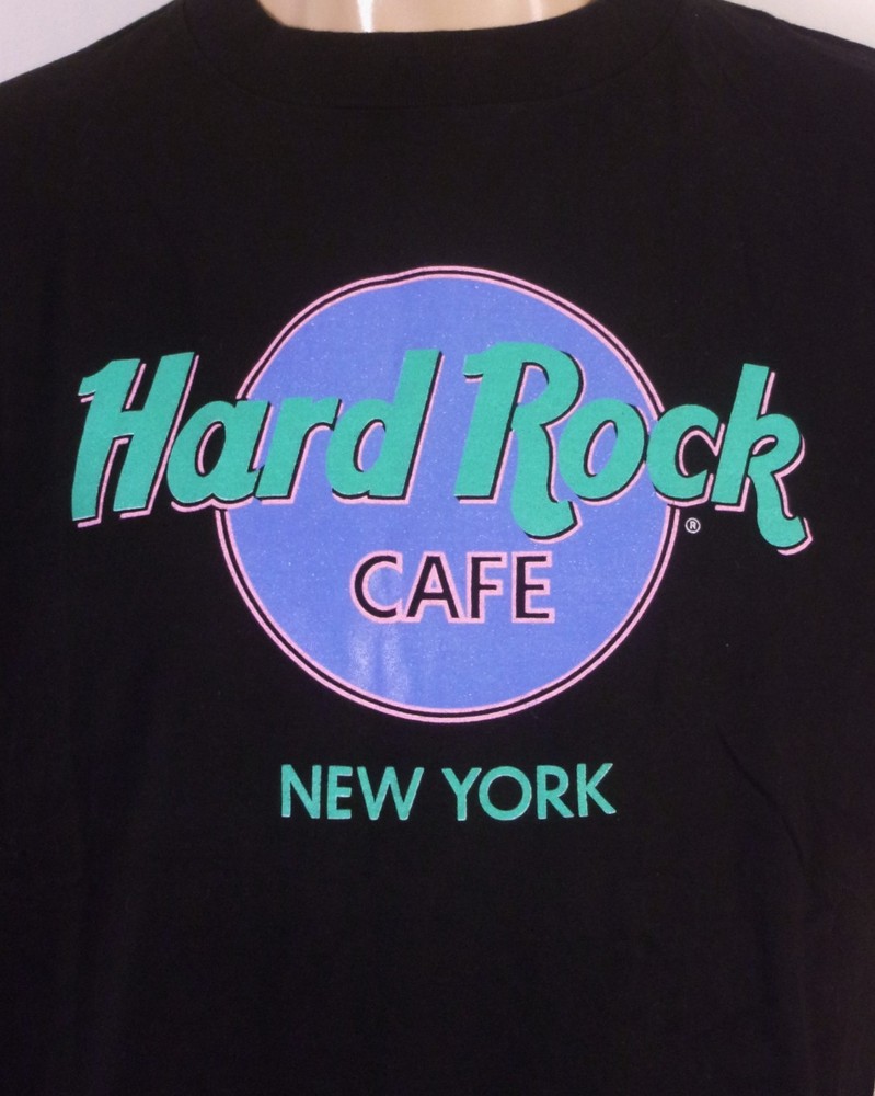 vintage 80s 90s Hard Rock Cafe New York T-Shirt USA single stitch SZ L