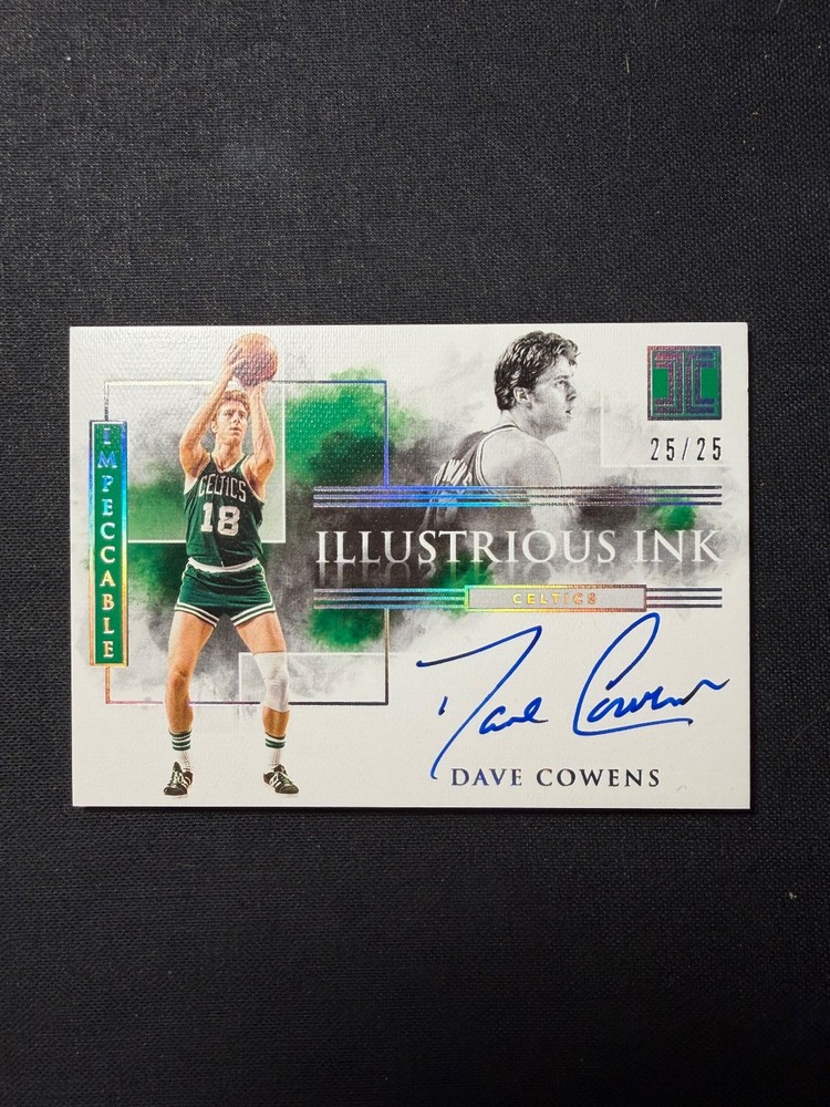 2019-2020 Panini Impeccable- Dave Cowens Illustrious Ink Silver Holo 25/25