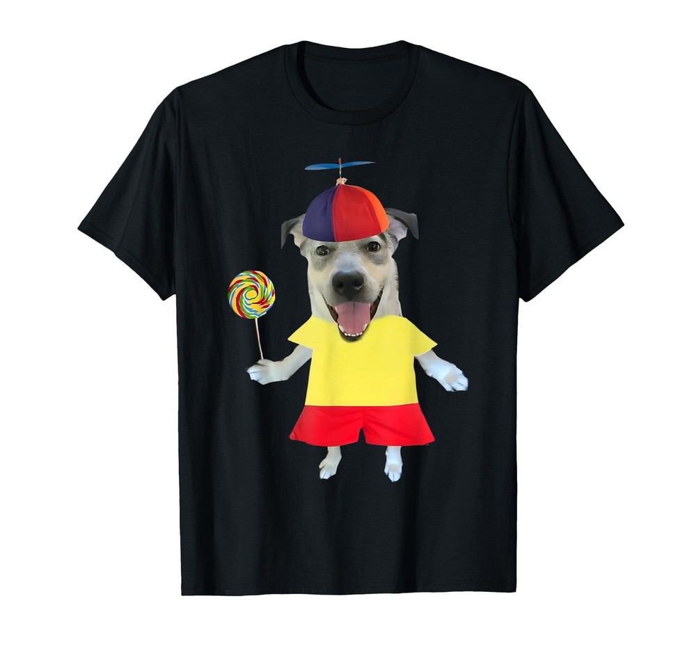 Funny Silly Dog with Lollipop Meme for Men Women Kids T-Shirt