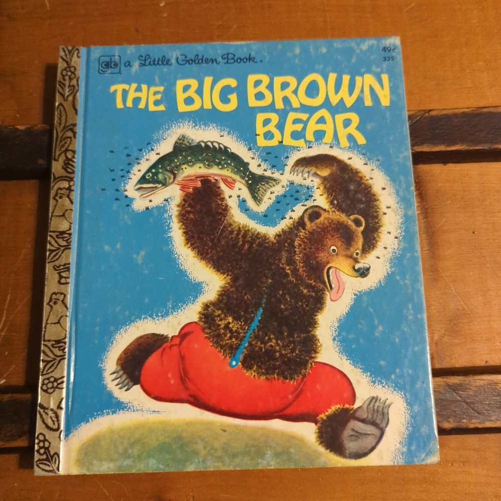 Vintage LITTLE GOLDEN BOOK The Big  Brown Bear
