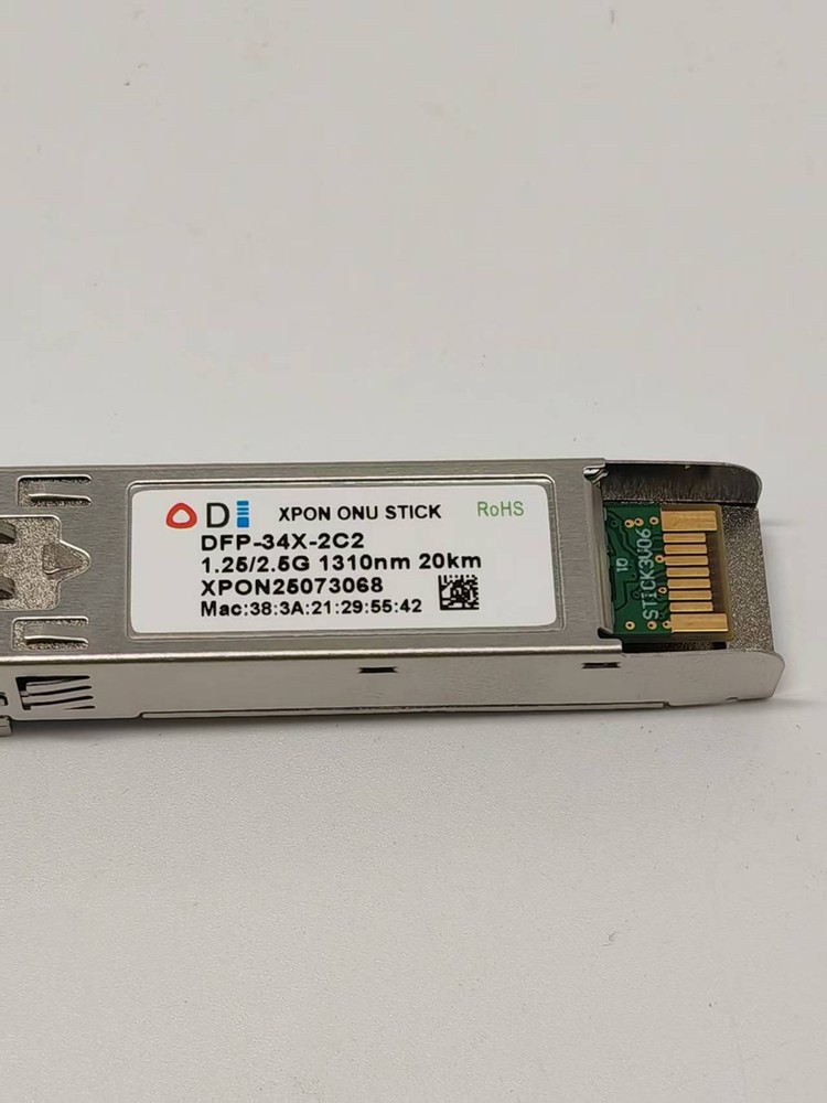 1PCS New ODI DFP-34X-2C2 XPON ONU Stick 1.25/2.25G 1310nm 20km Free shipping