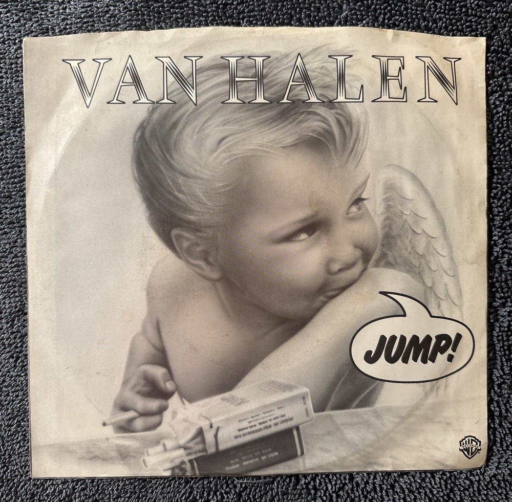 VAN HALEN Jump 45 1984 Warner Bros 7-29384 ORIG w/ PIC SLEEVE VG+