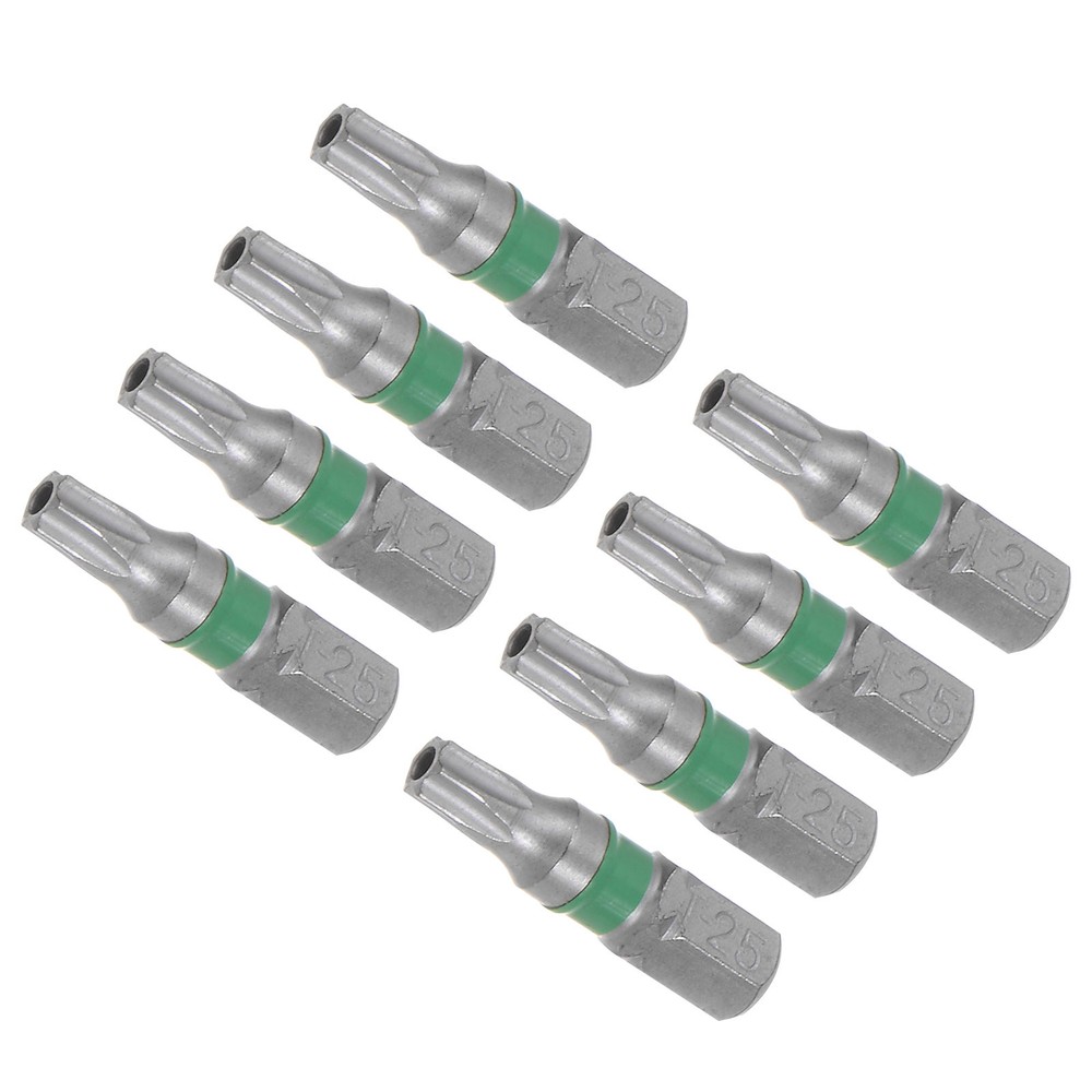 8pcs Torx Screwdriver Bits 25mm Length 1/4