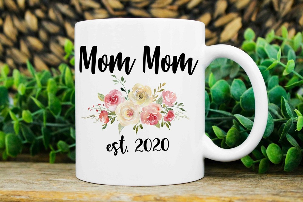 New Mom Mom Gift Personalized New Mom Mom Mug Promoted To Mom Mom Mom Mom Est