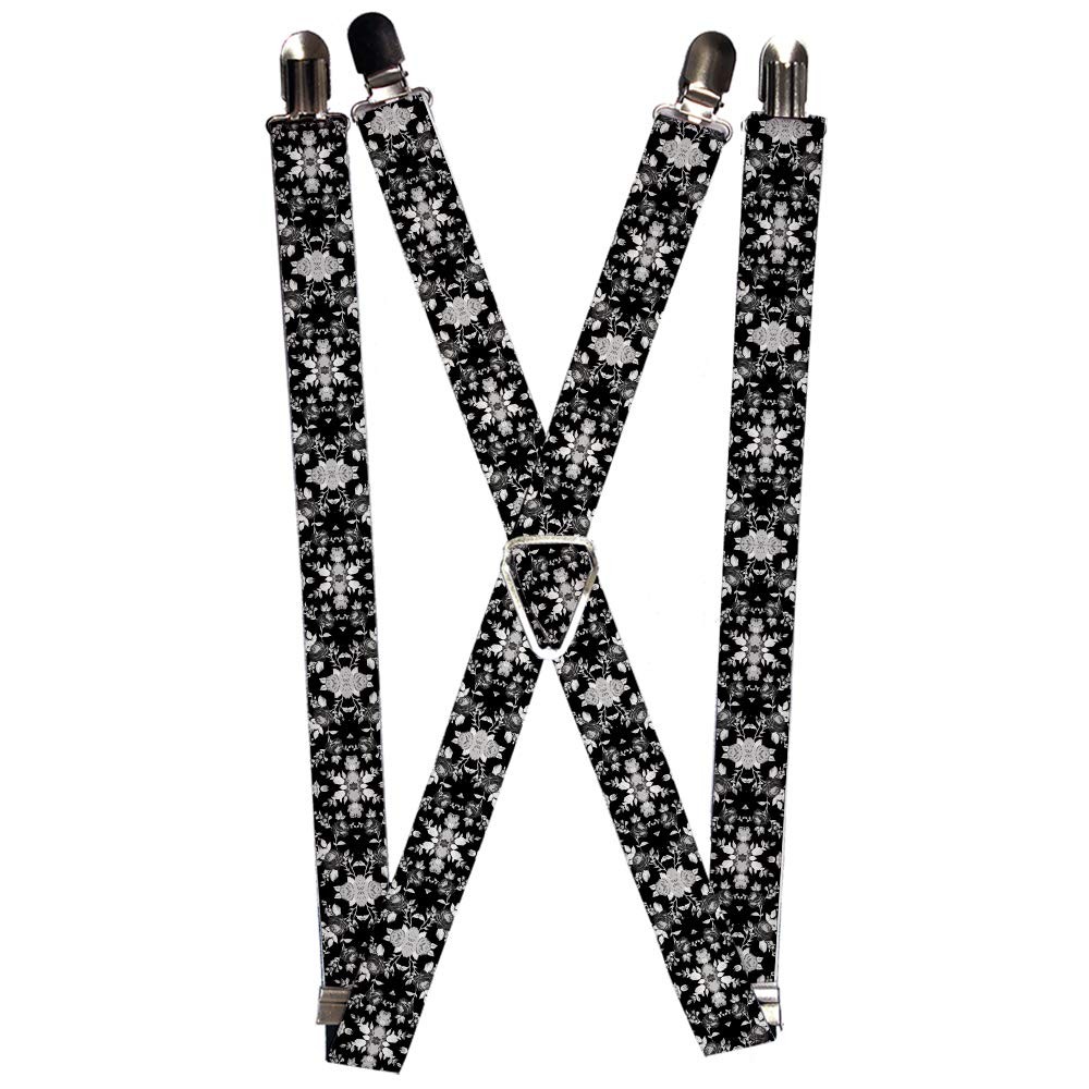 `Suspenders - 1.0`` - Floral Collage Black/Gray/White` ACC NEWAnother great item from Rarewaves USA | Free delivery!