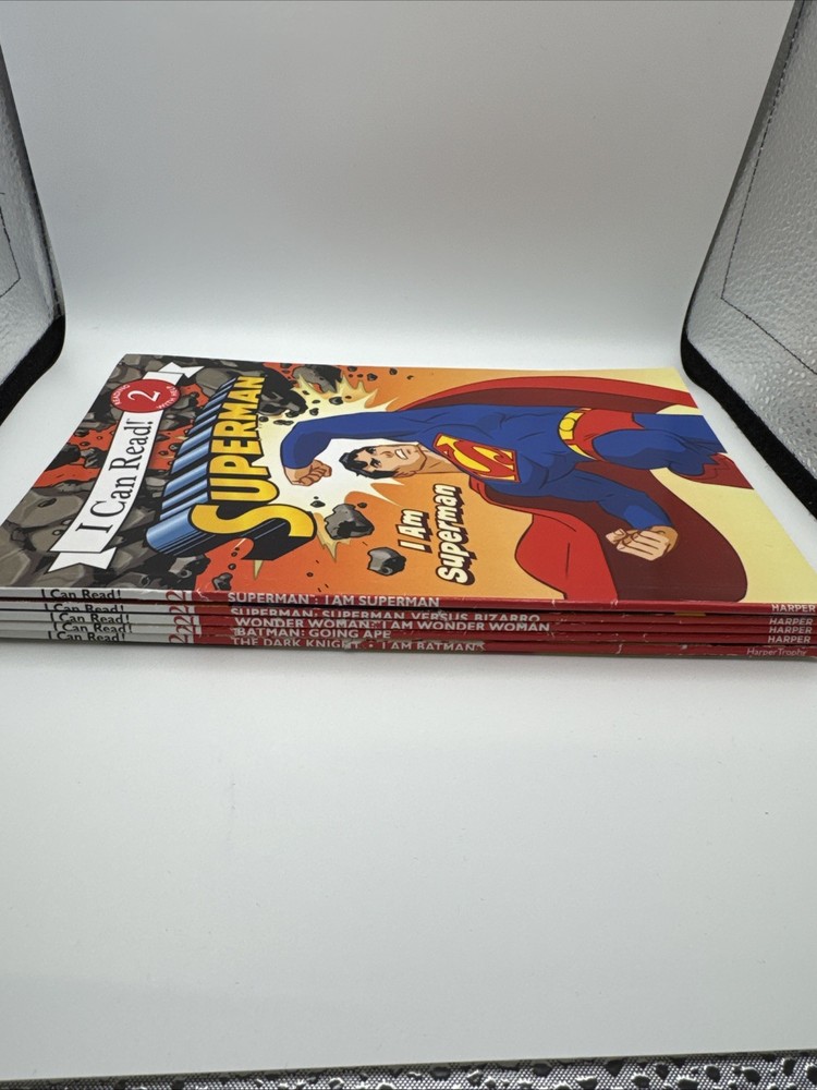 I Can Read books Level 2 Superheroes Lot Of 5 beginning reading Superman WW Batm