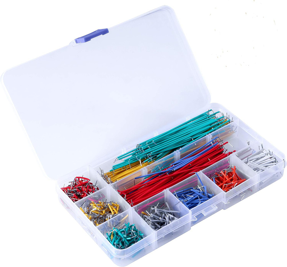 Jumper Wire Kit - 840 Piece Breadboard Jumper Wire Set, 14 Assorted Lengths for