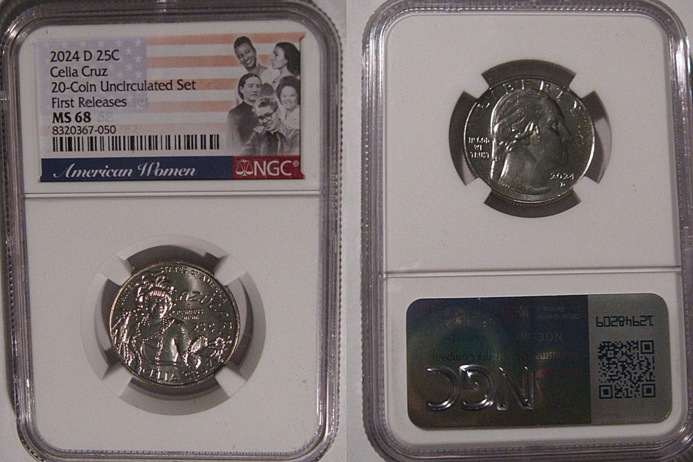 2024 D Celia Cruz 25c NGC MS 68 American Women Quarter FIRST RELEASES