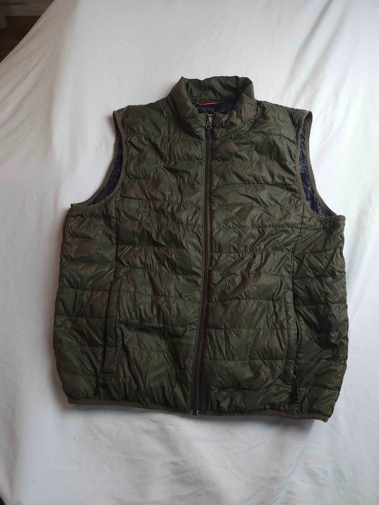 Hawke & Co Sport Puffer Vest Mens Medium Black Performance Quilted Full Zip