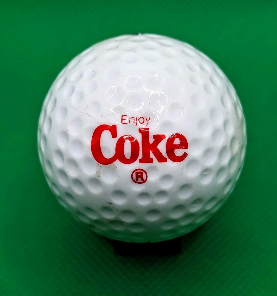Vintage Enjoy Coke logo golf ball - Coca Cola - Soda - Pop