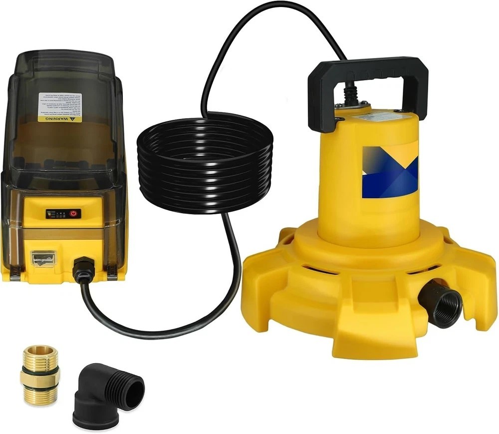 Cordless Submersible Sump Pump for Dewalt 20V Battery Tool Only 13 GPM