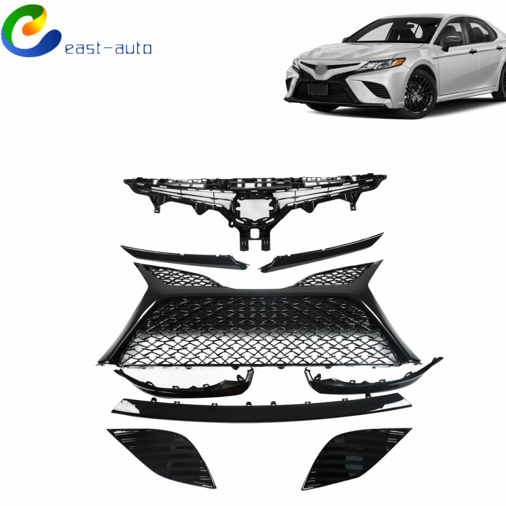 For 2018 2019 2020 Toyota Camry SE Front Grille Lower Molding Fog Cover 9PCS