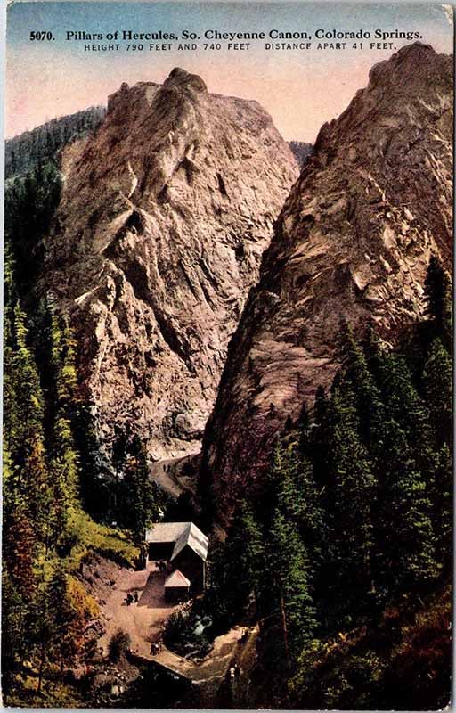 Postcard AERIAL VIEW SCENE Colorado Springs Colorado CO m/09 AM7966