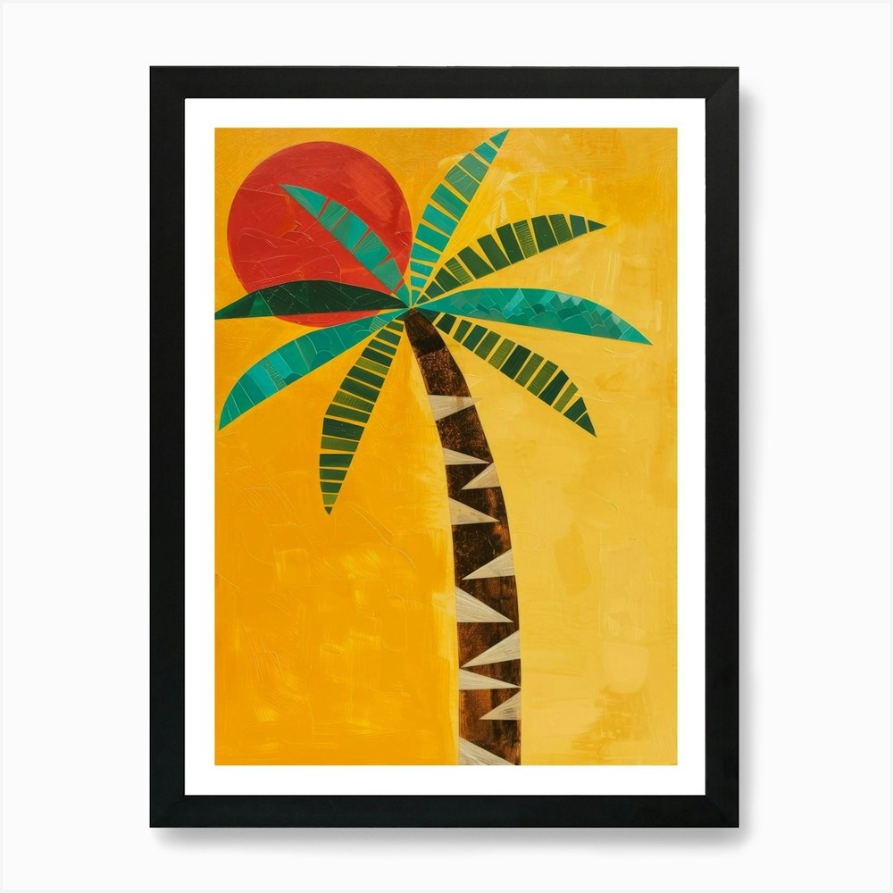 Palm Tree 24 Framed Wall Art Canvas Print Poster Picture