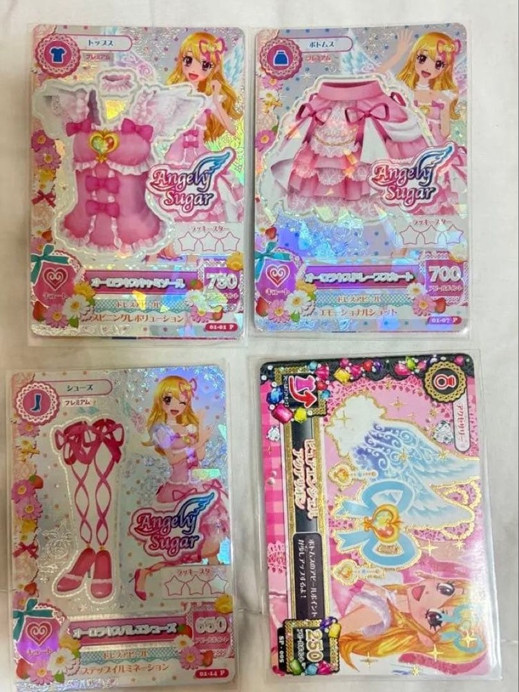 Aikatsu with original sleeve ☆ published aurora kiss outfit set of 4 Nishinomi