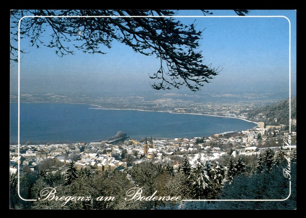 Vtg Postcard Bregenz Bodensee Lake Constance Postcard Austria Unposted Chrome