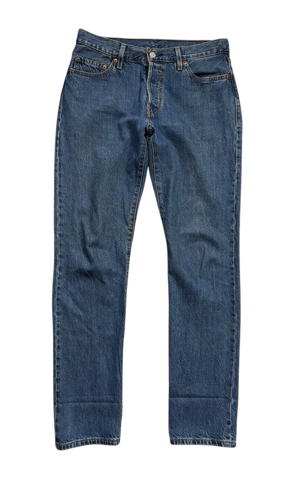 Levi's Jeans Womens Size 28x32 (Fits 28x30) Blue 501 Classic Straight Button Fly