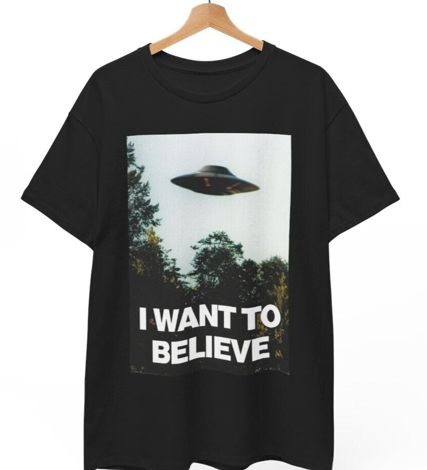 I Want To Believe Shirt | UFO Tee | X-Files Fan Gift | Alien T-shirt, Unisex Tee