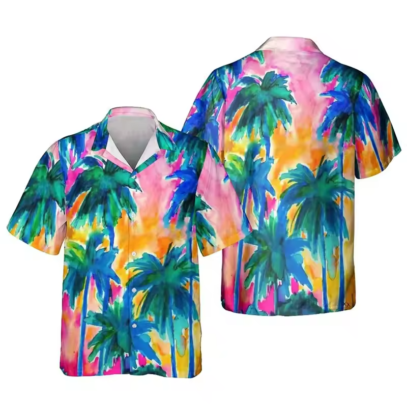 Hawaiian Shirt  Tropical Beach Aloha Shirt Holiday Gift