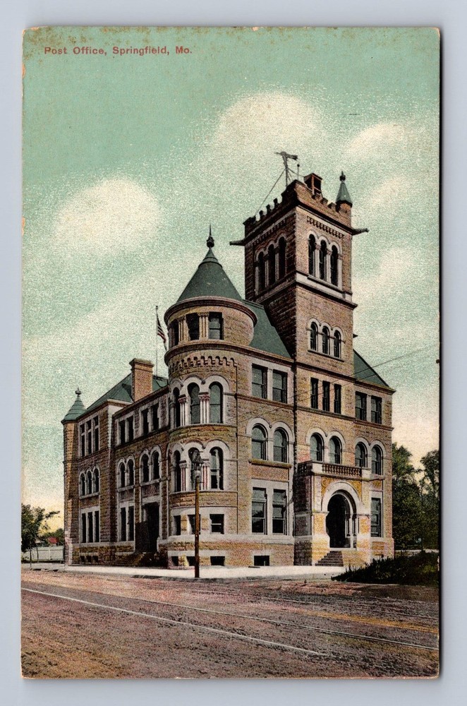 Springfield MO-Missouri United States Post Office Vintage Postcard