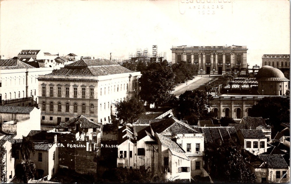 Porto Alegre Rio Grande do Sul Brazil City Vista Parcial RPPC Postcard     33389