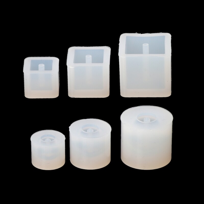 6pcs Silicone DIY Beads Mold Bracelet Earring Pendant Jewelry Making Resin Mould