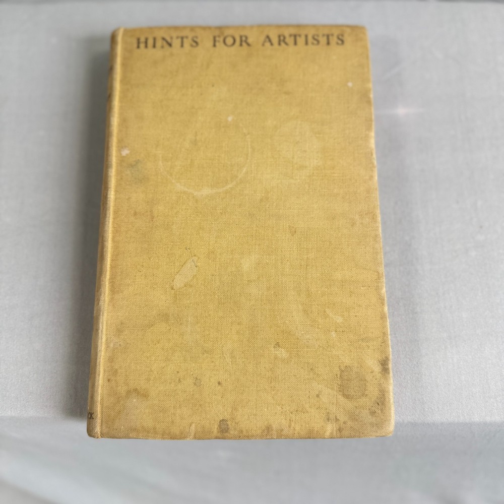 1940 Hints Artists Cecil G Trew Vintage Art Drawing Pen Ink Watercolour HC Guide