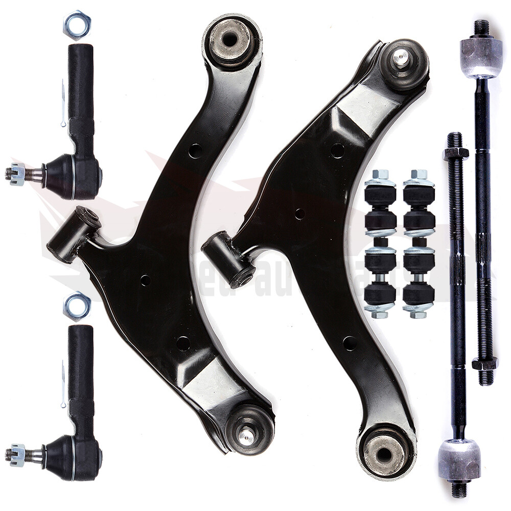 8pcs Front Lower Control Arm & Tie Rod Kit for Chrysler PT Cruiser Dodge Neon