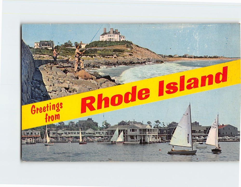 Postcard Greetings from Rhode Island USA