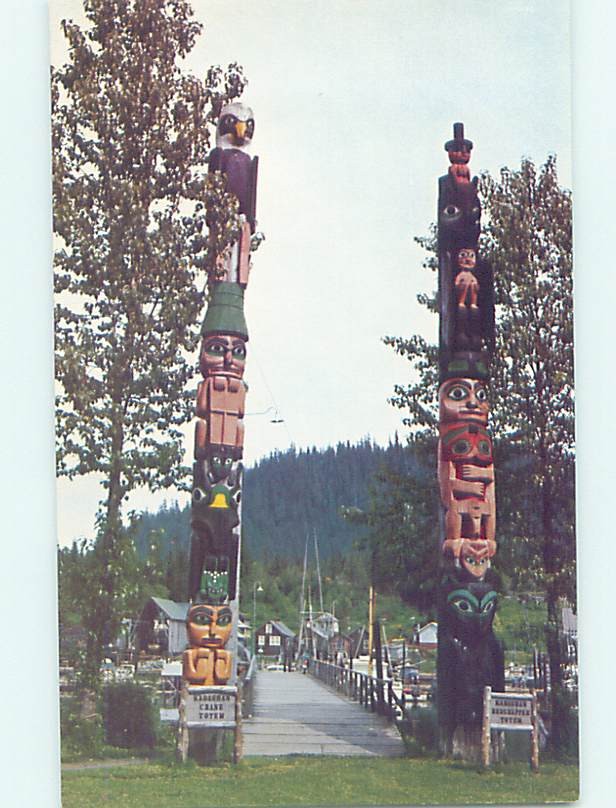 Pre-1980 MONUMENT SCENE Wrangell Alaska AL m/09 AE7476