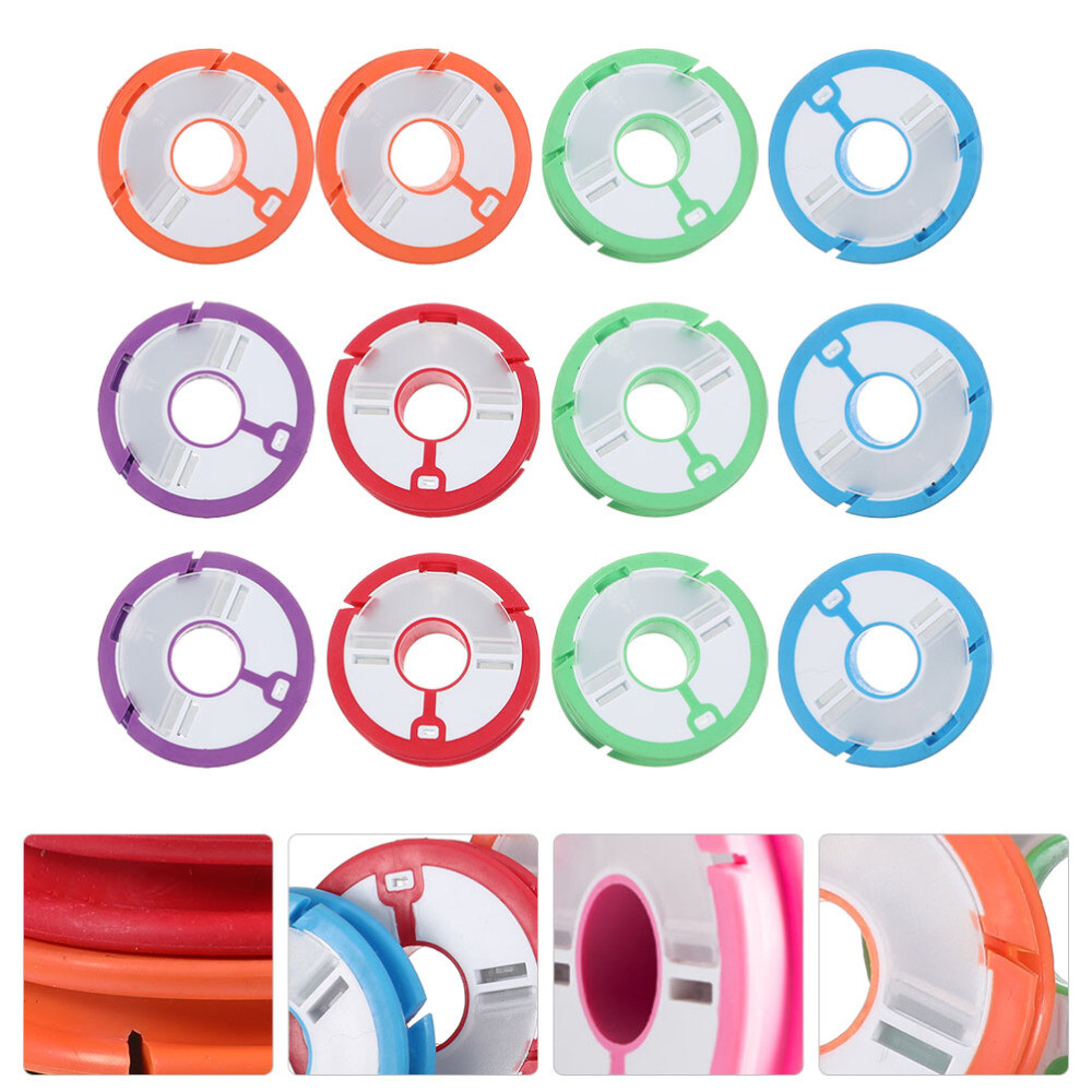 12 Pcs Fishing Line Organizer Foam Rig Winders Coil Sturdy Spools