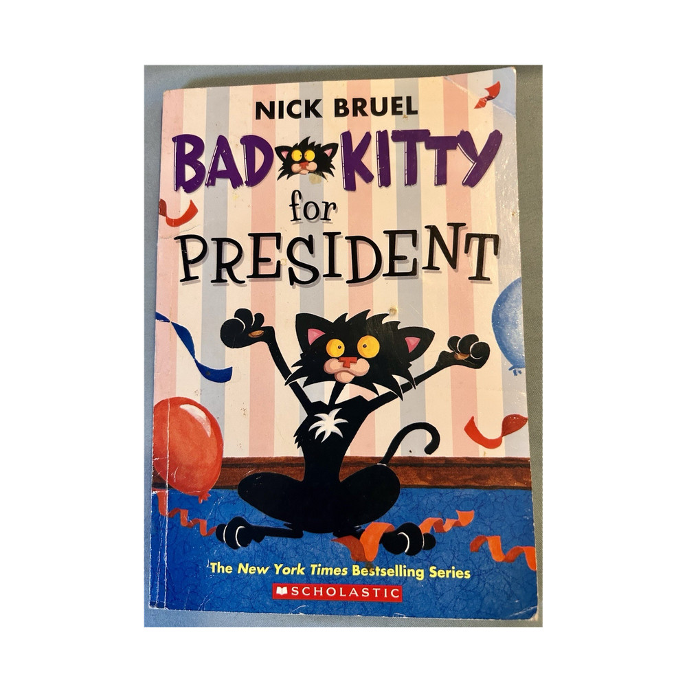 Bad Kitty for President by Nick Bruel Paperback Illustrated Ages 4-8