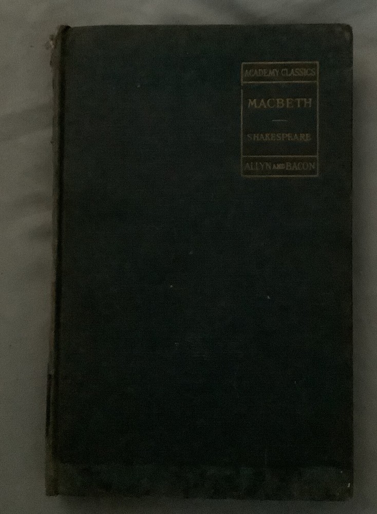 Shakespeare: Macbeth (1922) - Vintage Book of the Play! Allyn & Bacon