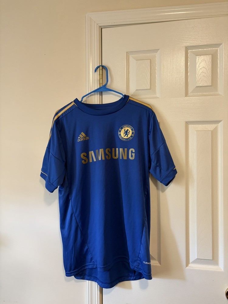 Chelsea FC Adidas 2012/13 Home Jersey Blue Samsung Soccer Shirt Men’s Medium
