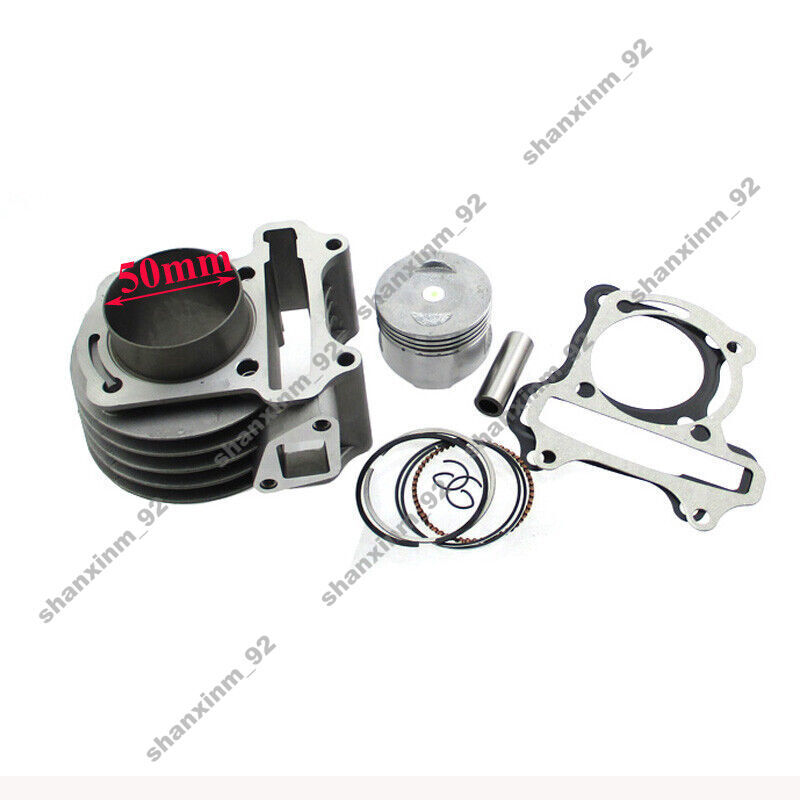 100cc Big Bore Cylinder Kit 50mm For GY6 50cc 80cc Scooter ATV Quad