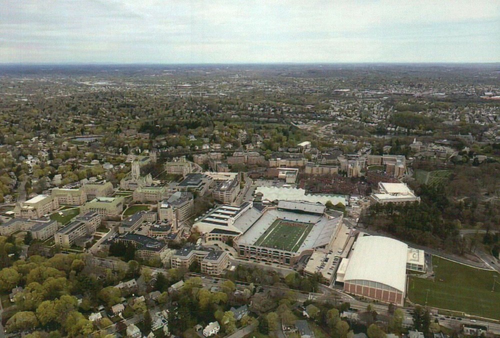 Boston College Massachusetts Alumni Stadium University Football Field - Postcard