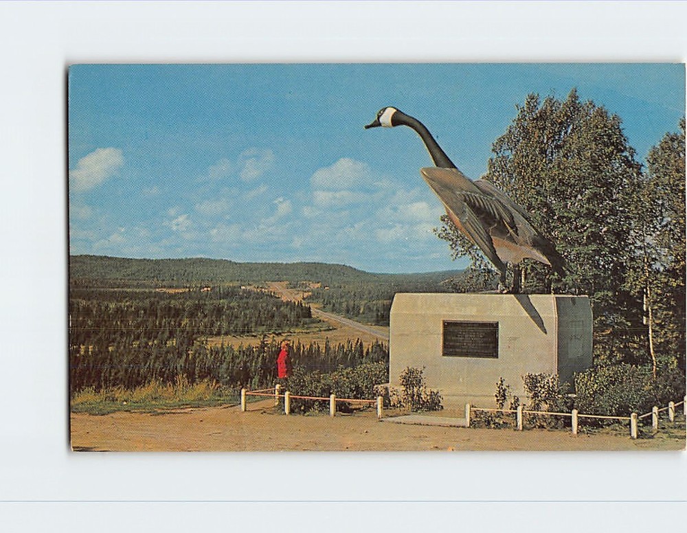 Postcard The Wild Goose Monument Wawa Ontario Canada