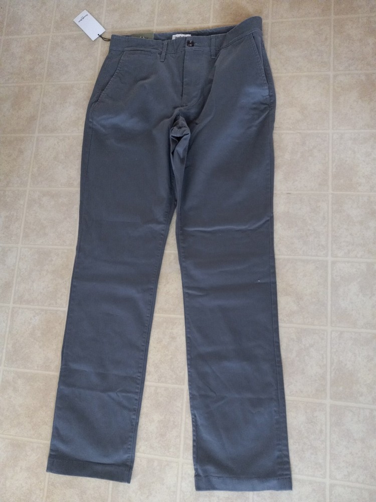Goodfellow & Co Mens Hennepin Slim Fit Gray Khaki Pants 36x34 Fits 32x34