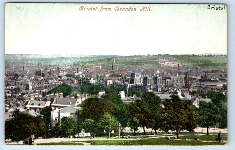 BRISTOL from Brandon Hill UK Postcard