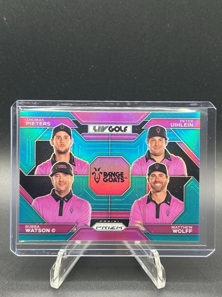 Pieters Wolff Uihlein Watson 2024 Panini Prizm LIV Golf Teal 199 RangeGoats GC